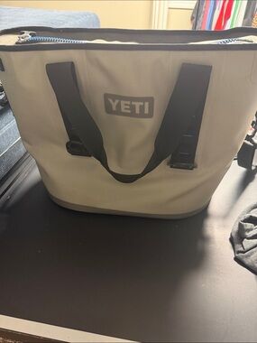 Yeti Gray and Black Insulated Cooler